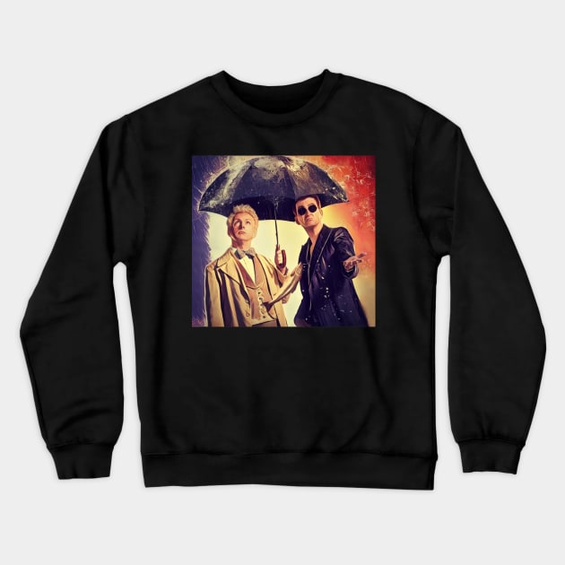 Good Omens fanart Crewneck Sweatshirt by TheisDeschain